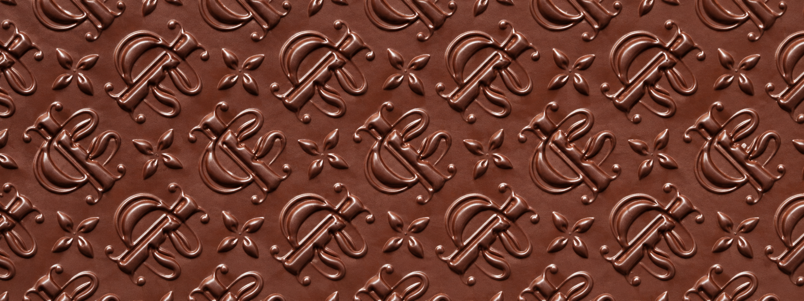 Intrigue Chocolate embossed craft chocolate pattern
